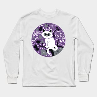 Asexual Pride Cat Long Sleeve T-Shirt